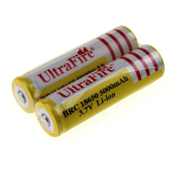 UltraFire BRC 18650 5000mAh Batería Recargable para Entusiastas del Aire Libre Carga Rápida Energía Duradera