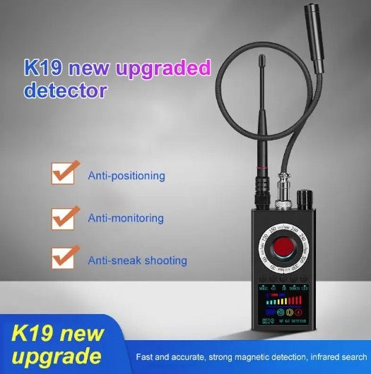 Descubre el K19 detector RF mini portátil protección de privacidad diseño compacto para seguridad personal