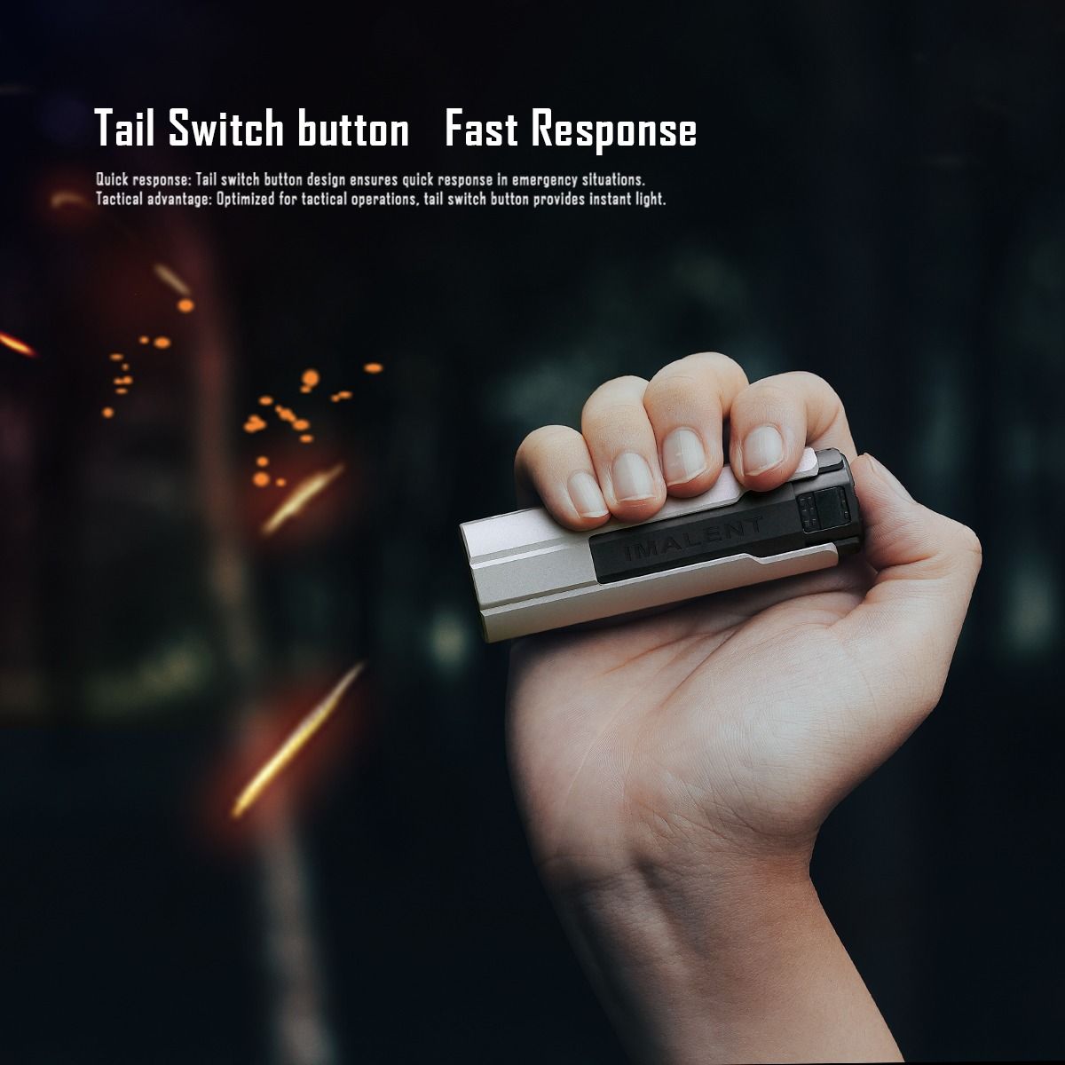 IMALENT LD35: Linterna EDC Potente y Compacta 1200 Lúmenes, USB-C Recargable, Pantalla OLED.