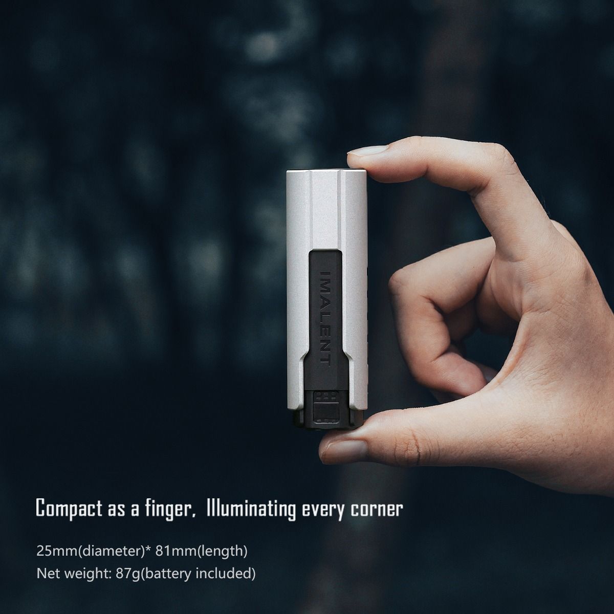 IMALENT LD35: Linterna EDC Potente y Compacta 1200 Lúmenes, USB-C Recargable, Pantalla OLED.