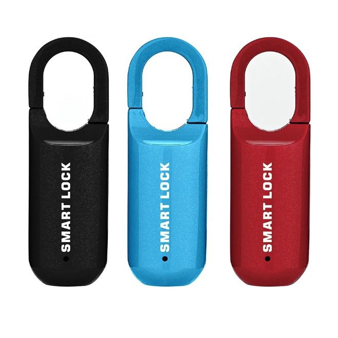 Candado de huella digital mini, desbloqueo rápido, acceso sin llave, cerradura duradera con diseño ligero para seguridad de viaje