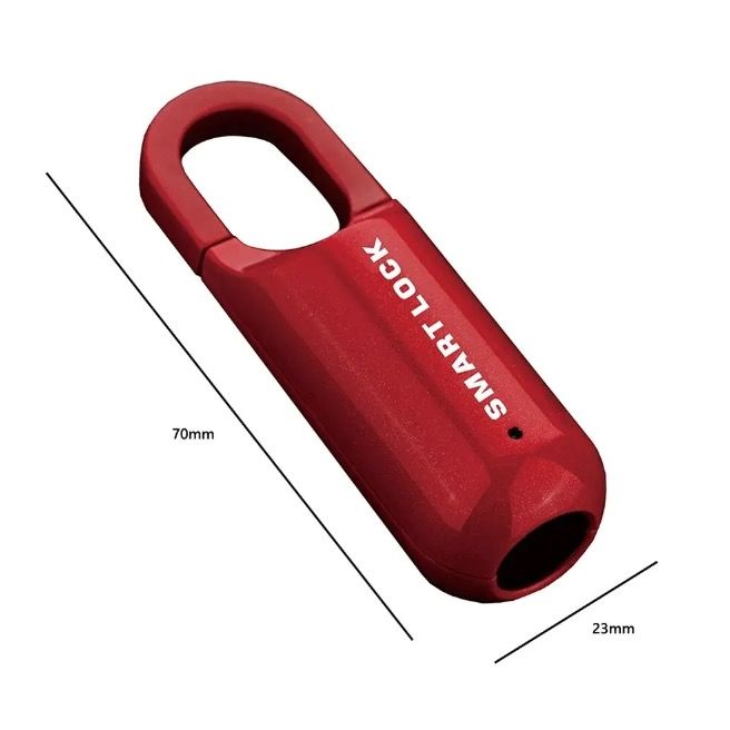 Candado de huella digital mini, desbloqueo rápido, acceso sin llave, cerradura duradera con diseño ligero para seguridad de viaje