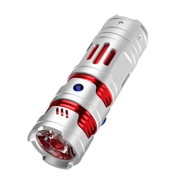 Mini Linterna EDC USB Recargable, 1000 Lúmenes, Linterna Portátil para Camping y Uso Diario