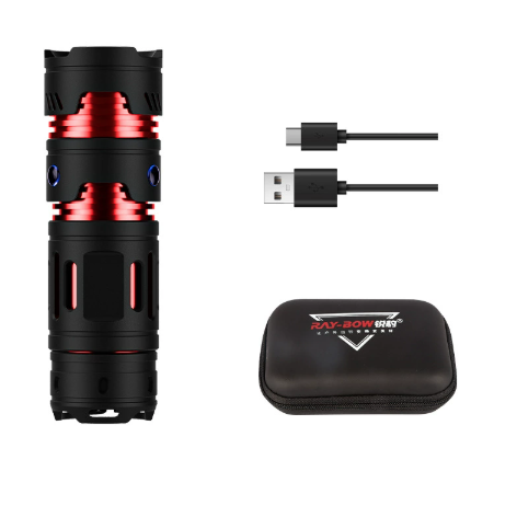 Mini Linterna EDC USB Recargable, 1000 Lúmenes, Linterna Portátil para Camping y Uso Diario