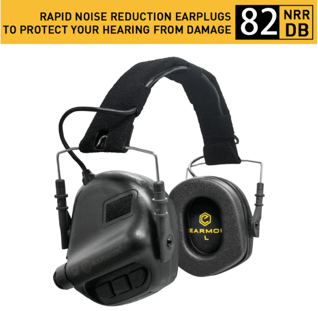 EARMOR M31 MOD4 Orejeras Electrónicas Protección Auditiva Caza al Aire Libre Diseño Duradero Amplificación Sonido