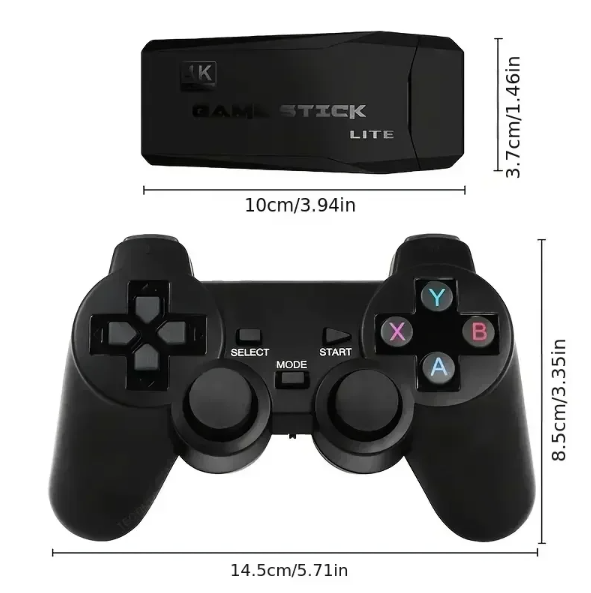 Consola de Videojuegos M8 con Controlador Inalámbrico 2.4G y Juegos Retro 4K Modelos de 32G 64G hasta 10000 Juegos