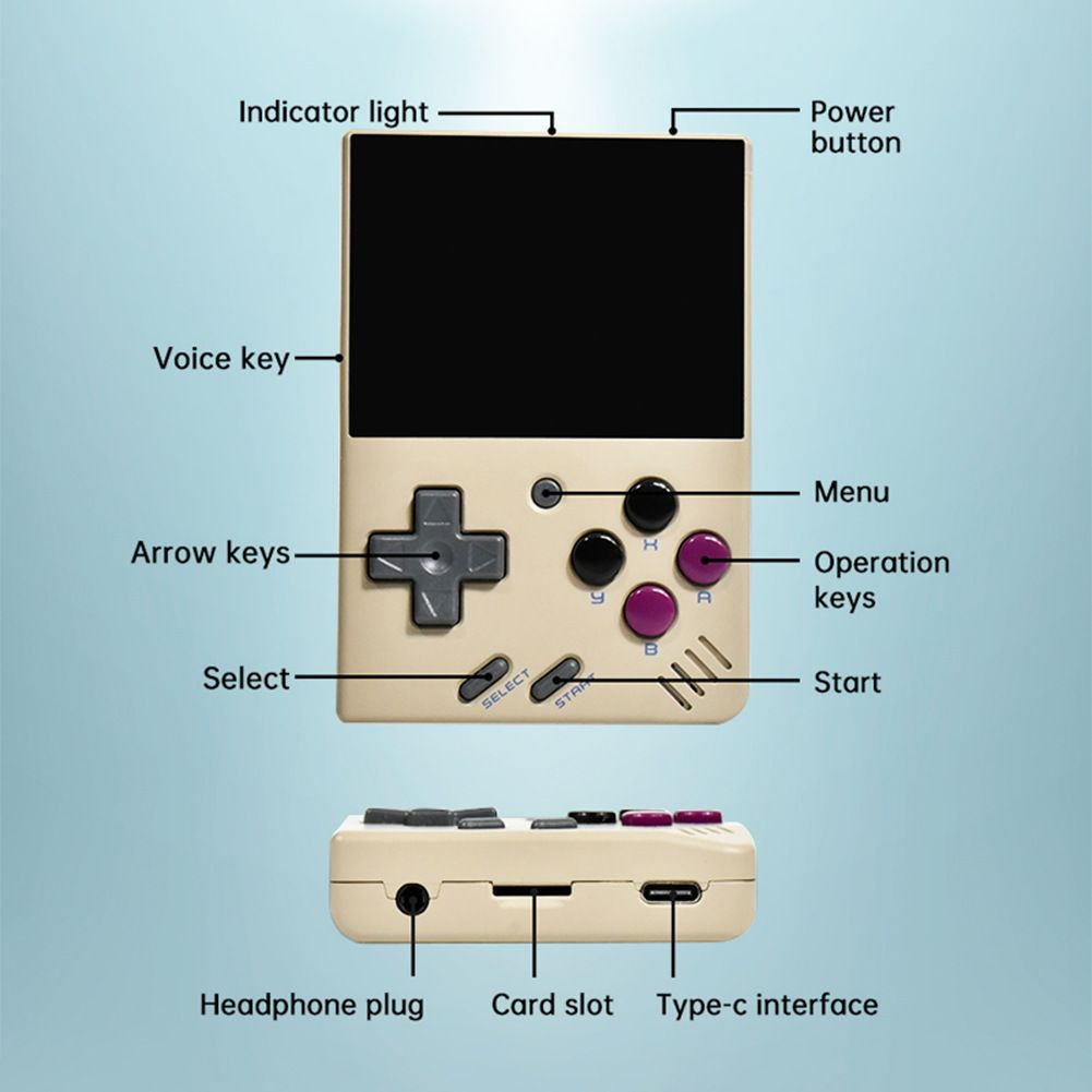MIYOO Mini Plus Consola de Juegos Portátil Retro Pantalla IPS 3.5 Pulgadas Videojuegos Clásicos en Movimiento
