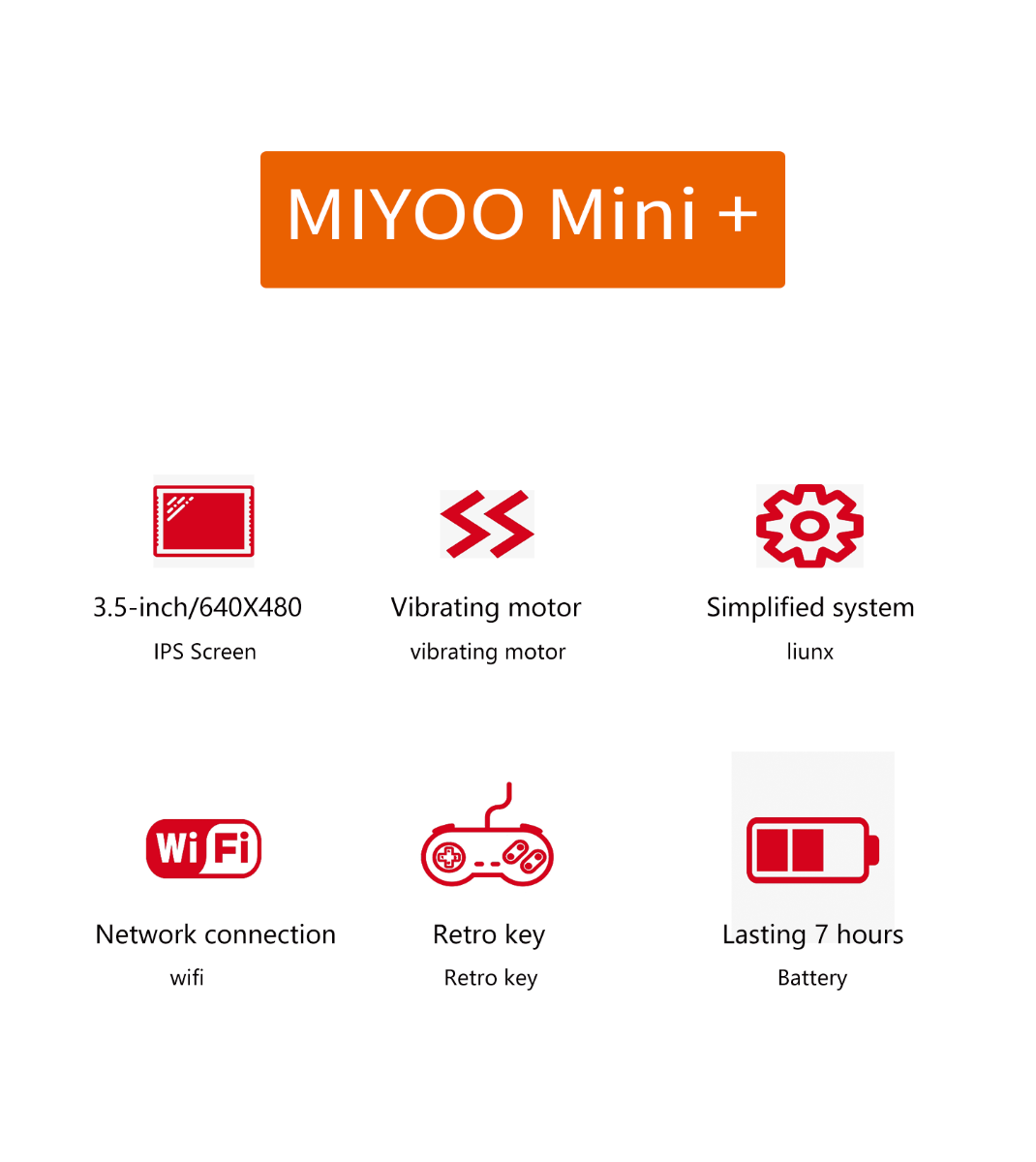 MIYOO Mini Plus Consola de Juegos Portátil Retro Pantalla IPS 3.5 Pulgadas Videojuegos Clásicos en Movimiento