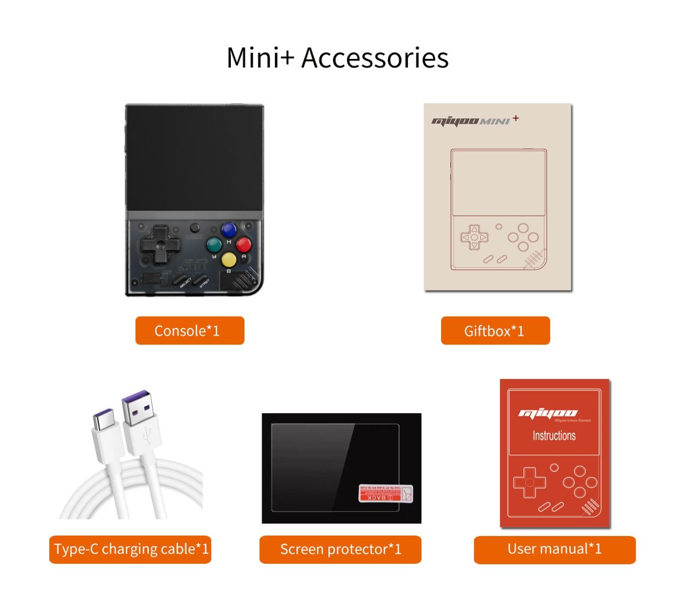 MIYOO Mini Plus Consola de Juegos Portátil Retro Pantalla IPS 3.5 Pulgadas Videojuegos Clásicos en Movimiento