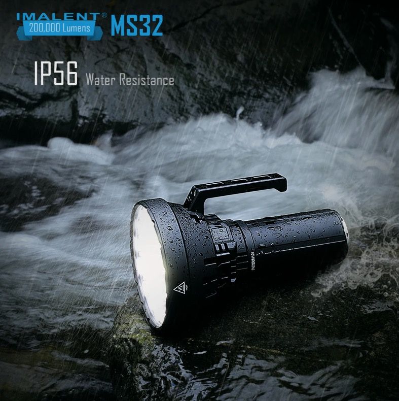 Descubre la IMALENT MS32 Linterna LED 200000 Lúmenes Alta Potencia Iluminación Exterior Visibilidad Nocturna