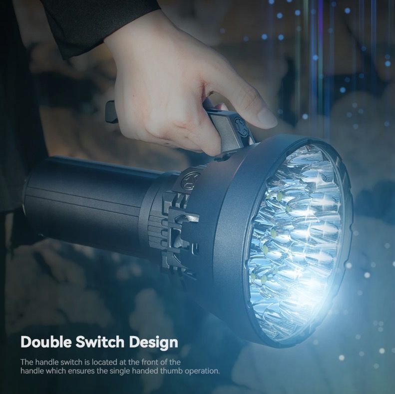 Descubre la IMALENT MS32 Linterna LED 200000 Lúmenes Alta Potencia Iluminación Exterior Visibilidad Nocturna