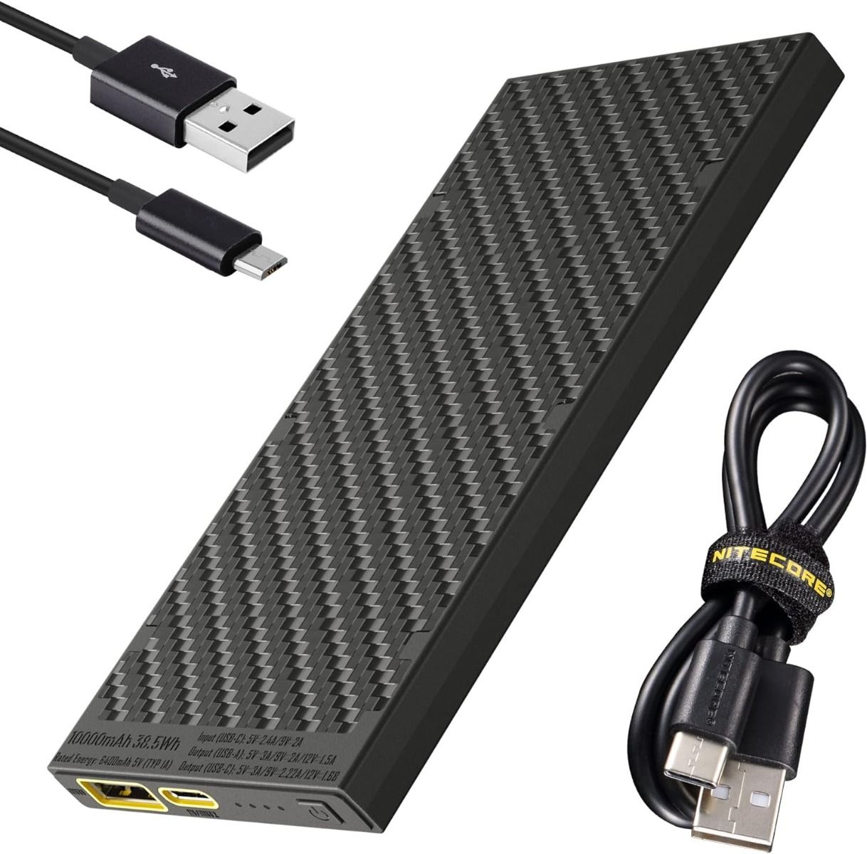 Nitecore NB10000 Gen II Ultra-slim 10000mAh Power Bank con QC Quick-Charge Cargador de Viaje Ligero