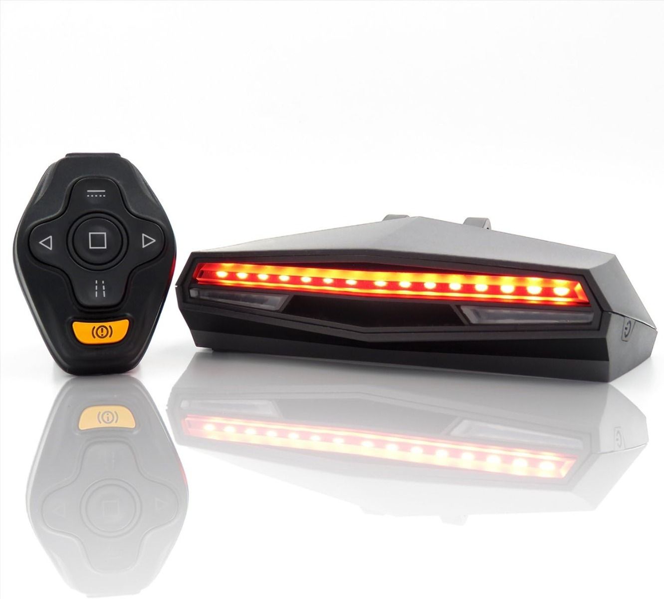 Ampulla C1 Luz Trasera Bicicleta LED con Control Remoto para Seguridad y Carril Láser