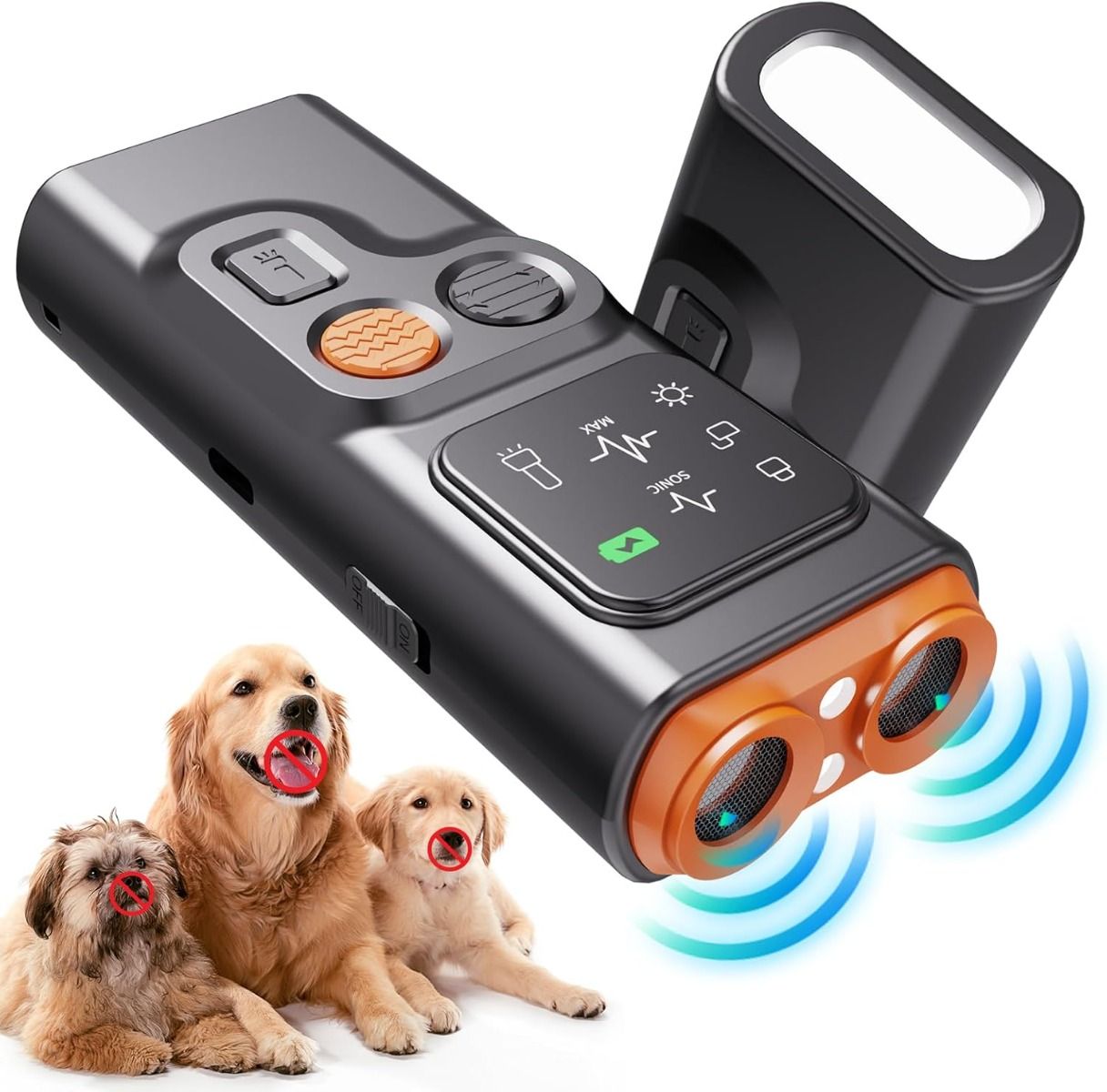 Dispositivo Antiladridos Bark Guard: portatil, ultrasónico, para perros, ¡sin ladridos!