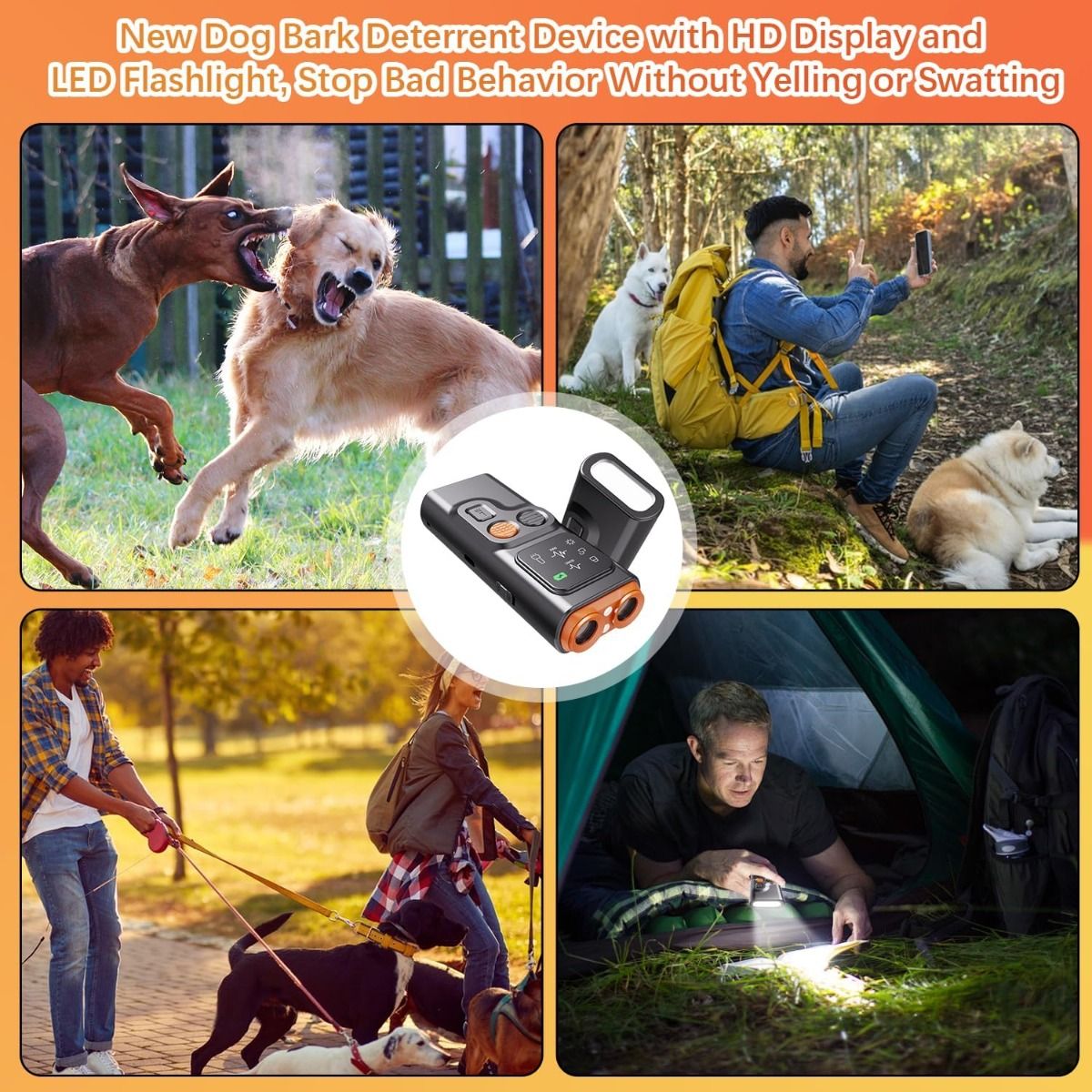 Dispositivo Antiladridos Bark Guard: portatil, ultrasónico, para perros, ¡sin ladridos!