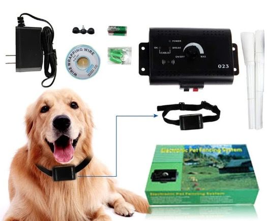 Valla Eléctrica para Mascotas Cerca Invisible para Perros con Rango Ajustable y Entrenamiento Canino Seguro