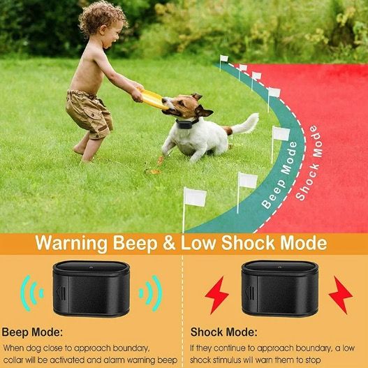 Valla Eléctrica para Mascotas Cerca Invisible para Perros con Rango Ajustable y Entrenamiento Canino Seguro