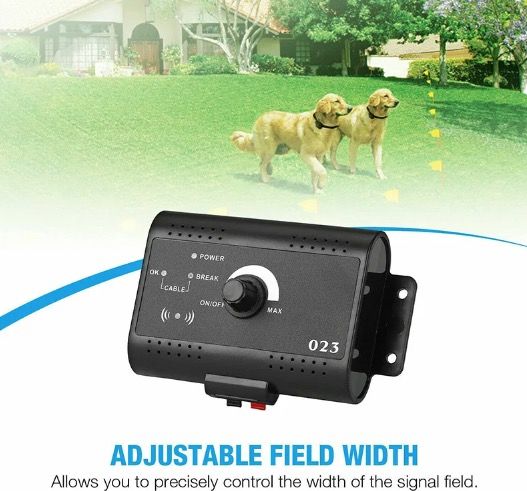 Valla Eléctrica para Mascotas Cerca Invisible para Perros con Rango Ajustable y Entrenamiento Canino Seguro