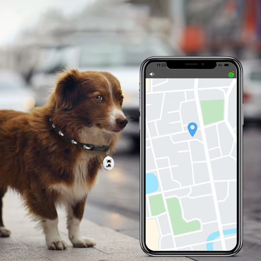 Collar para perros Airtag Rastreador GPS para perros Ubicación en tiempo real Seguridad para amigos peludos
