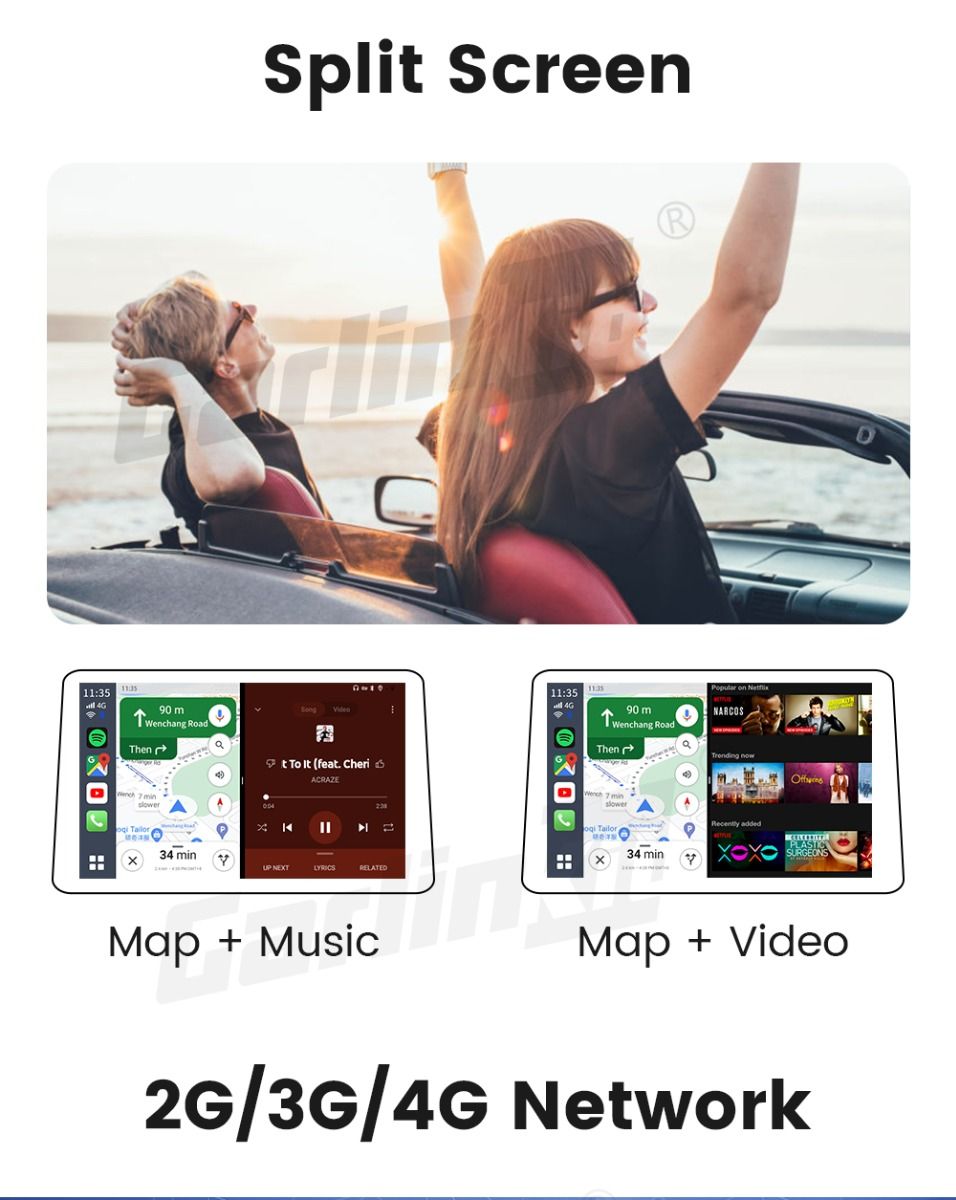 CarlinKit CarPlay Ai Box QCM6125 Android 13 Multitarea fluida con transmisión de CarPlay instalada de fábrica