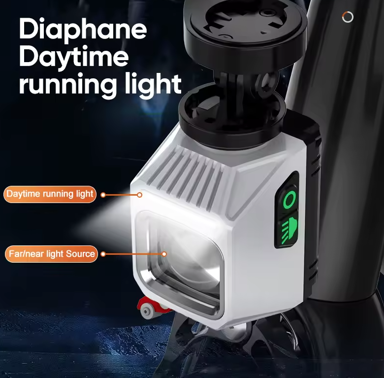 NiteBeam CL1600 Luz Colgante para Bicicleta Faro Delantero para Conducir de Noche Lámpara Frontal MTB Carretera Antideslumbrante Linterna Accesorios de Ciclismo