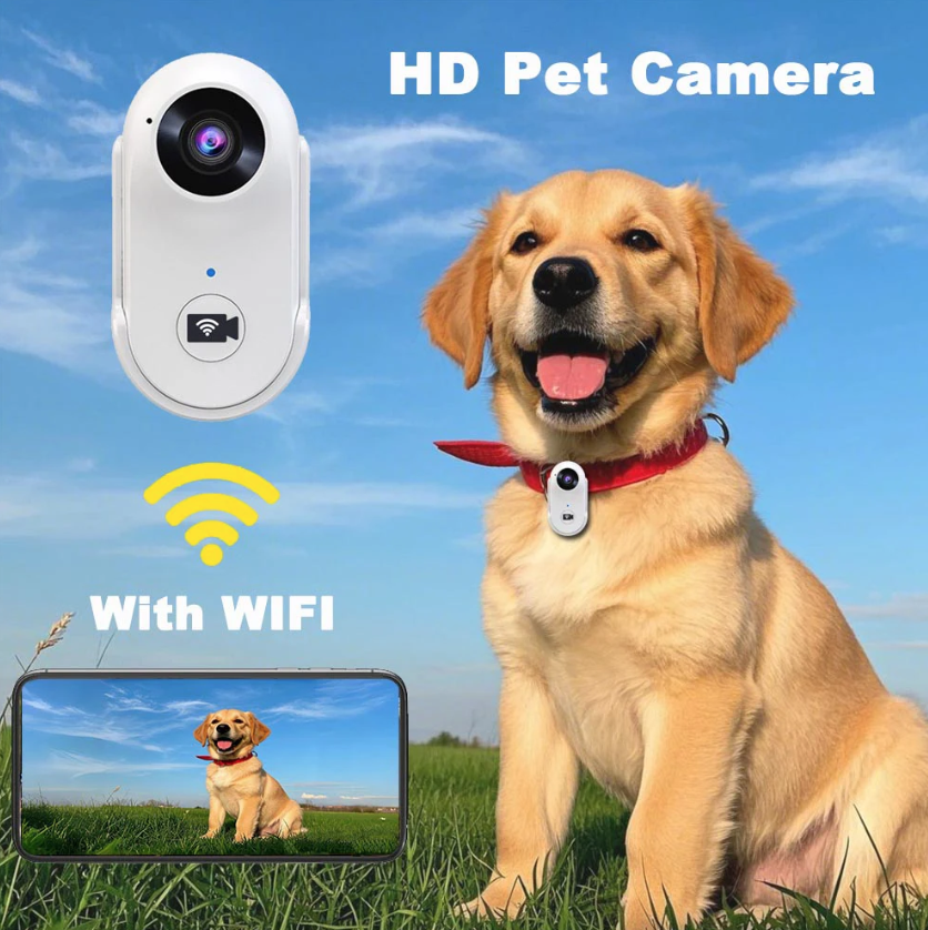 Cámara de pulgar WiFi HD Grabador deportivo Cámara deportiva Videograbadora para moto Cámara para mascotas