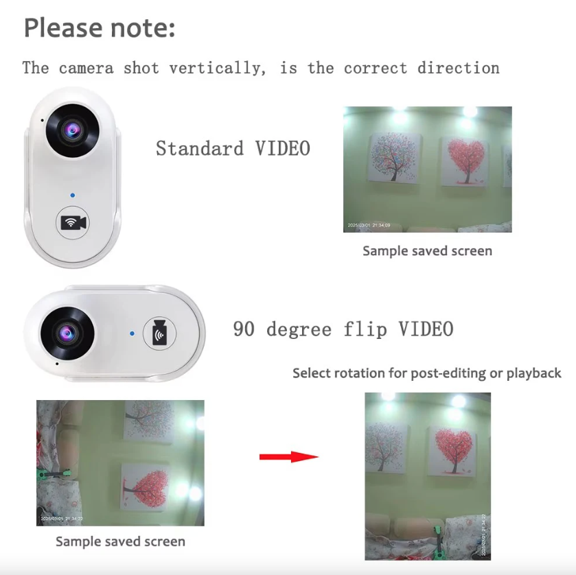 Cámara de pulgar WiFi HD Grabador deportivo Cámara deportiva Videograbadora para moto Cámara para mascotas