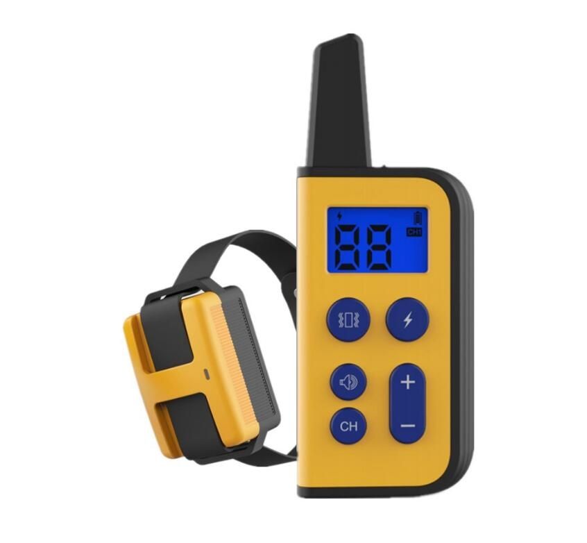 Collar eléctrico para perros impermeable con alcance de 1000 m y niveles de estimulación ajustables para un entrenamiento humano
