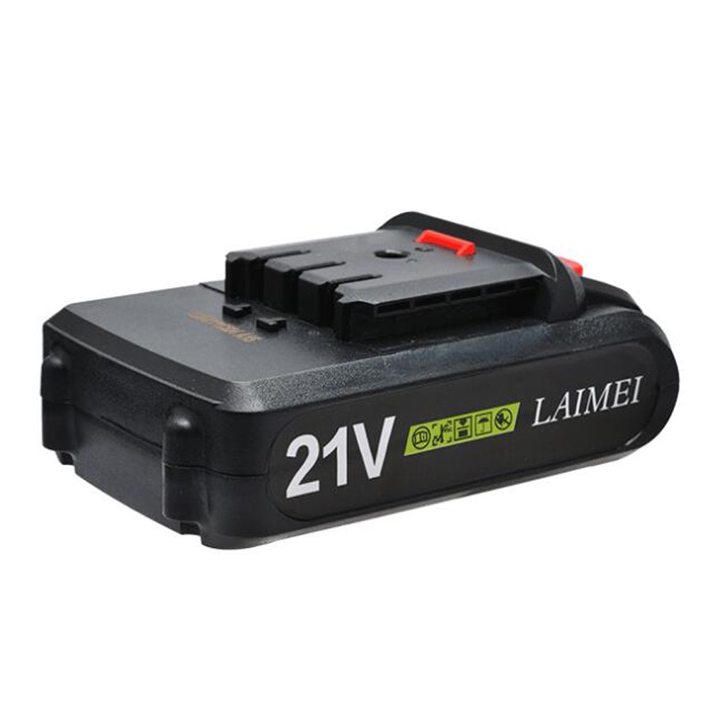 Batería de litio de 21V para taladro eléctrico y destornillador inalámbrico, versátil Li-ion para bricolaje, carga rápida y confiable.