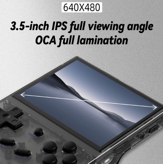 ANBERNIC RG35XX Consola Portátil Retro Juegos Clásicos Pantalla IPS Vibrante 3.5" Soporte PSP Diseño Elegante