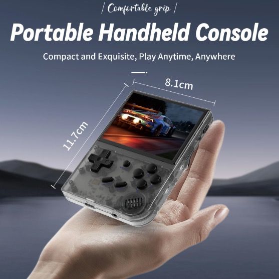 ANBERNIC RG35XX Consola Portátil Retro Juegos Clásicos Pantalla IPS Vibrante 3.5" Soporte PSP Diseño Elegante