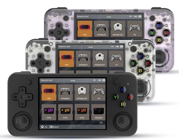 Consola ANBERNIC RG35XX H gaming portátil más de 5000 juegos clásicos pantalla IPS reproductor de vídeo retro