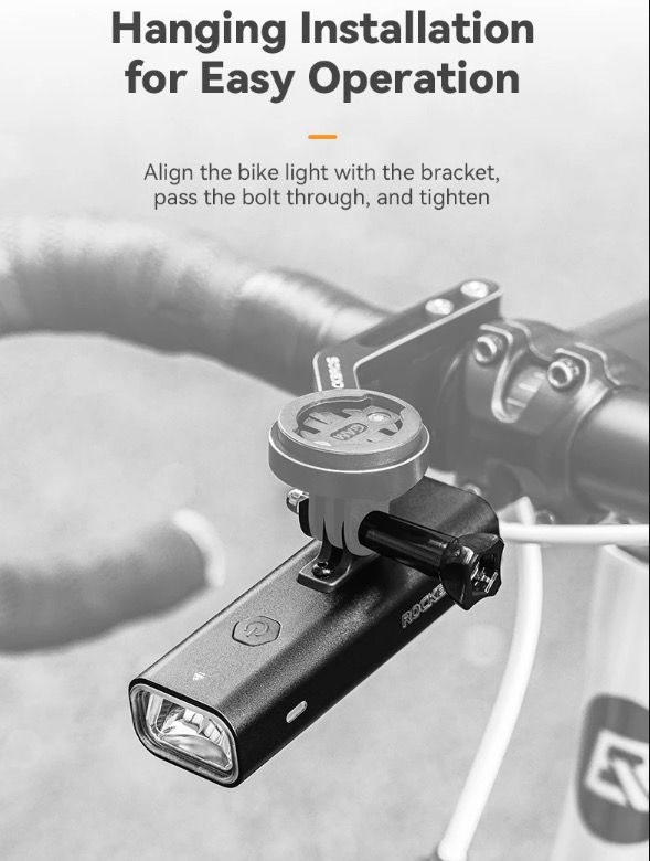 Luz delantera ROCKBROS RHL-1000LUMEN impermeable tipo C ciclismo nocturno LED 1000 lúmenes alta visibilidad