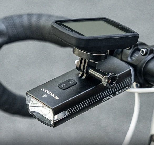 ROCKBROS RHL3000 luz de bicicleta LED 3000 lúmenes 10000mAH impermeable para MTB y ciclismo de carretera