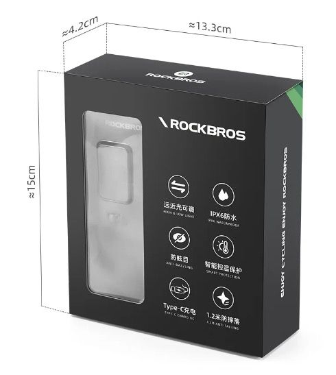 ROCKBROS RHL3000 luz de bicicleta LED 3000 lúmenes 10000mAH impermeable para MTB y ciclismo de carretera