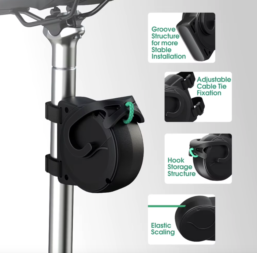 Cuerda de remolque para bicicleta flexible retráctil, tractor de bicicleta para niños, ciclismo de montaña, aventuras familiares, fácil instalación