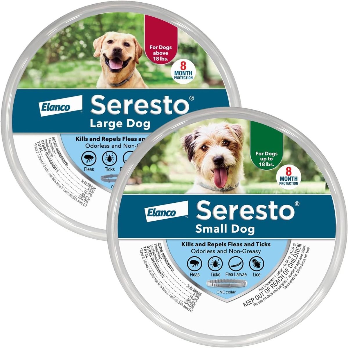 Seresto Perros Grandes | Collar Antipulgas y Garrapatas | 8 Meses Protección | Veterinarios Recomiendan