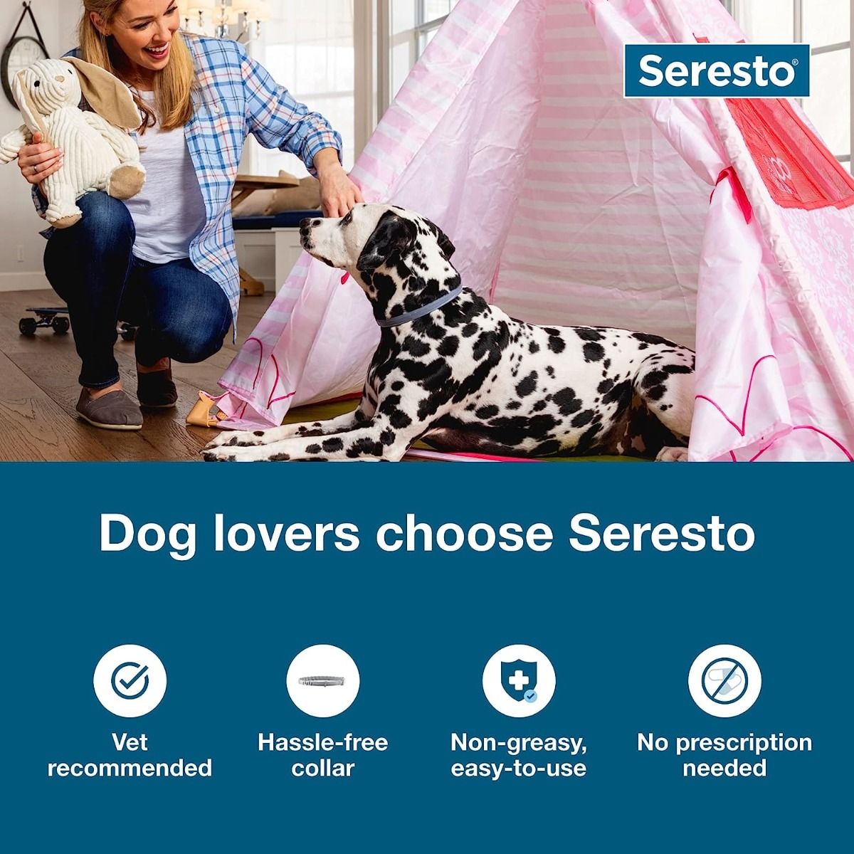 Seresto Perros Grandes | Collar Antipulgas y Garrapatas | 8 Meses Protección | Veterinarios Recomiendan
