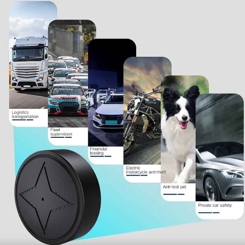 Mini Rastreador GPS con Montaje Magnético Fuerte para Coche, Motocicleta, Camión - Localizador de Seguimiento en Tiempo Real para Vehículo - Rastreador GPS Antipérdida