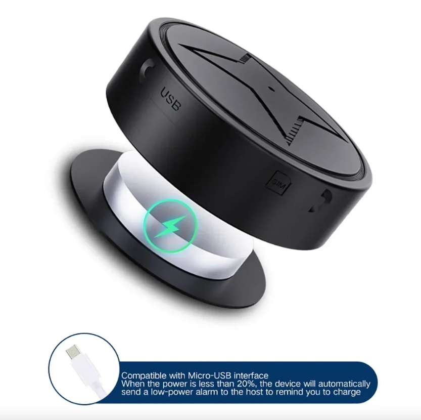 Mini Rastreador GPS con Montaje Magnético Fuerte para Coche, Motocicleta, Camión - Localizador de Seguimiento en Tiempo Real para Vehículo - Rastreador GPS Antipérdida