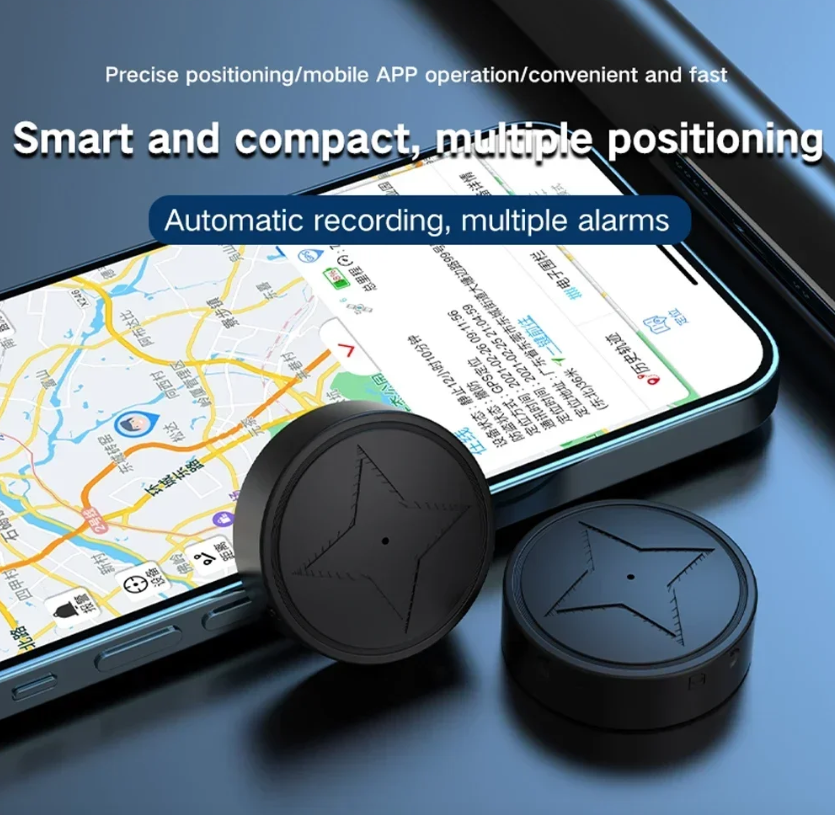 Mini Rastreador GPS con Montaje Magnético Fuerte para Coche, Motocicleta, Camión - Localizador de Seguimiento en Tiempo Real para Vehículo - Rastreador GPS Antipérdida