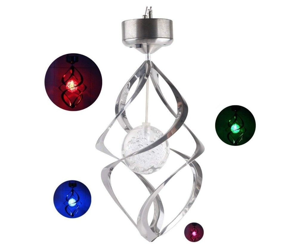 Encantadoras luces solares de decoración exterior, campanas de viento LED con cambio de color para fiestas en el jardín, diseño duradero.