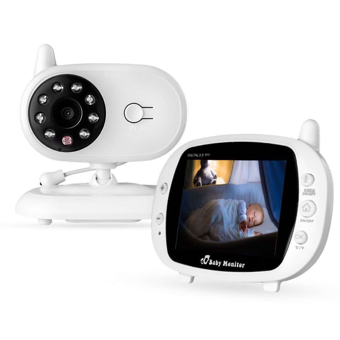 SP850 Monitor de Bebé Inalámbrico con Video de 3.5 Pulgadas, LCD, Visión Nocturna, Audio Bidireccional, Conexión Segura para Seguridad Infantil