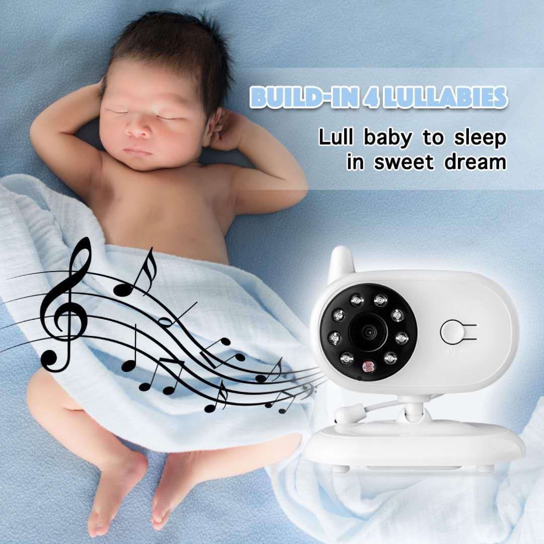 SP850 Monitor de Bebé Inalámbrico con Video de 3.5 Pulgadas, LCD, Visión Nocturna, Audio Bidireccional, Conexión Segura para Seguridad Infantil