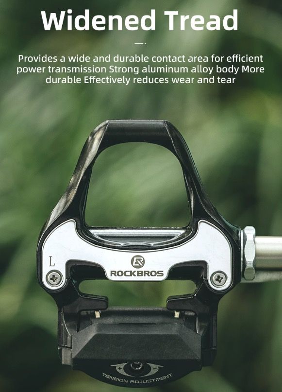 Pedales ROCKBROS SPD-SL de aleación ultraligera con rodamientos sellados para ciclismo competitivo
