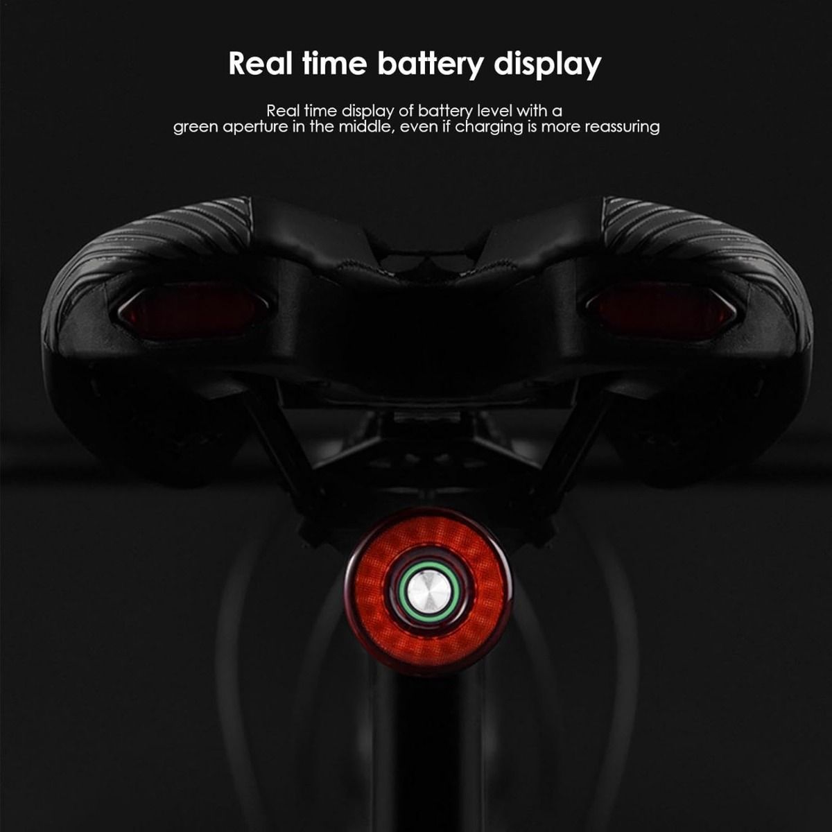 Luz Trasera Bici Inteligente con Sensor Freno, USB Recargable, Impermeable. ¡Seguridad Ciclismo!