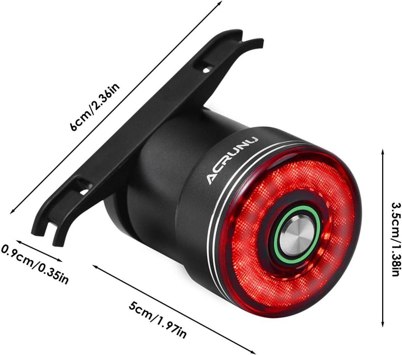 Luz Trasera Bici Inteligente con Sensor Freno, USB Recargable, Impermeable. ¡Seguridad Ciclismo!