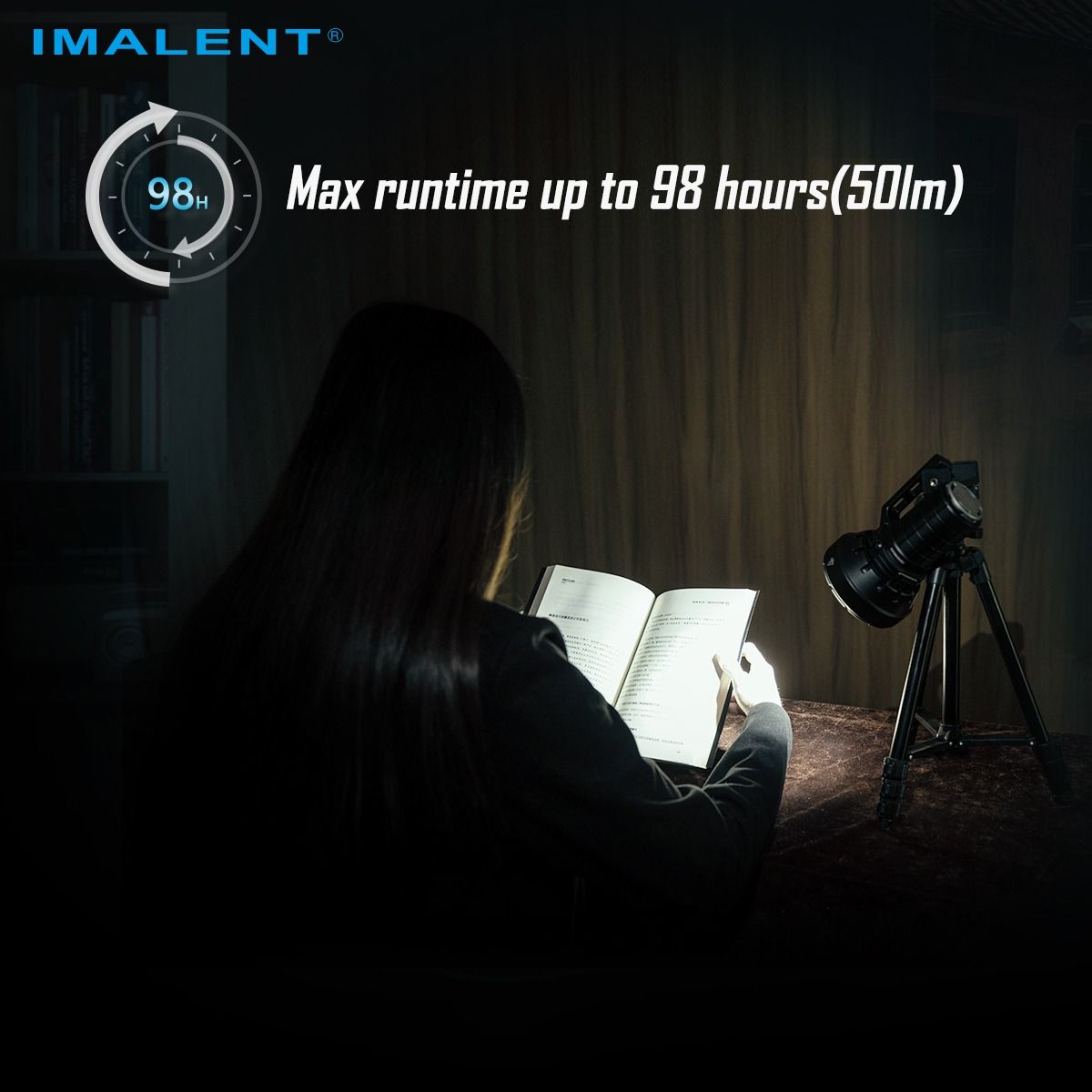 IMALENT SR16 | Linterna LED 55000 Lúmenes, 1715m | Largo Alcance para Rescate y Aire Libre