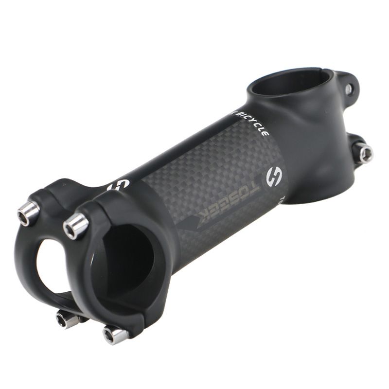 TOSEEK Potencia de manillar MTB 28.6mm Ángulo ajustable Aluminio ligero Carbono para entusiastas del ciclismo