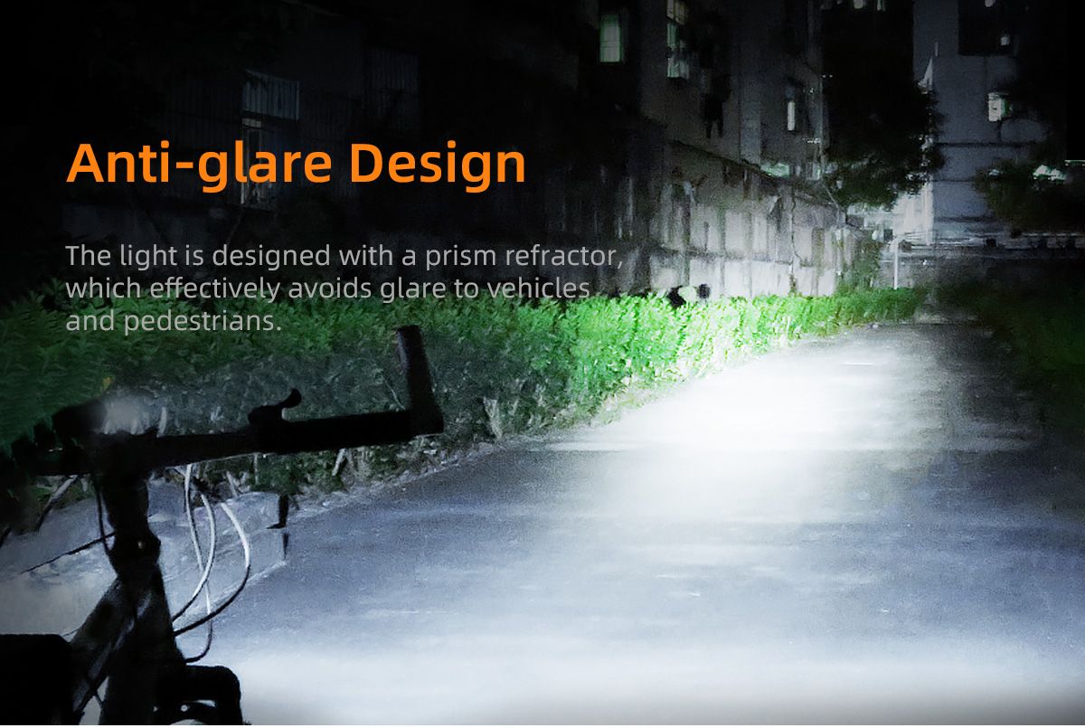 SUPERFIRE BL12 20W Faro Doble Delantero para Bicicleta, Set Recargable USB 4800mAh, Faro LED para Exterior, Camping, Senderismo, Bicicleta